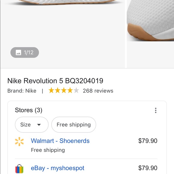 NIKE REVOLUTION 5 MENS 8/5 - Picture 4 of 5